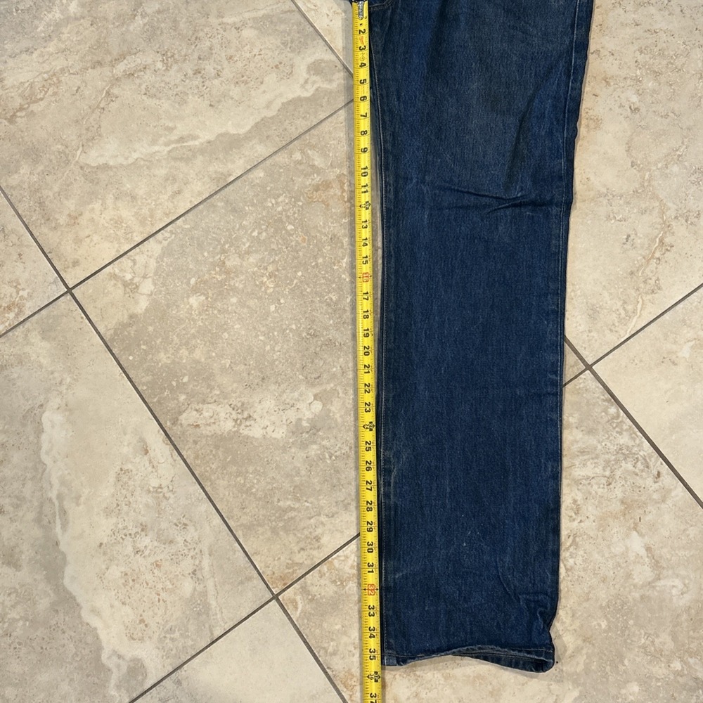 Vintage Levis 501XX Jeans Mens 36x38 Blue Denim Straight Button Fly (Fits 36x36) - Picture 6 of 10